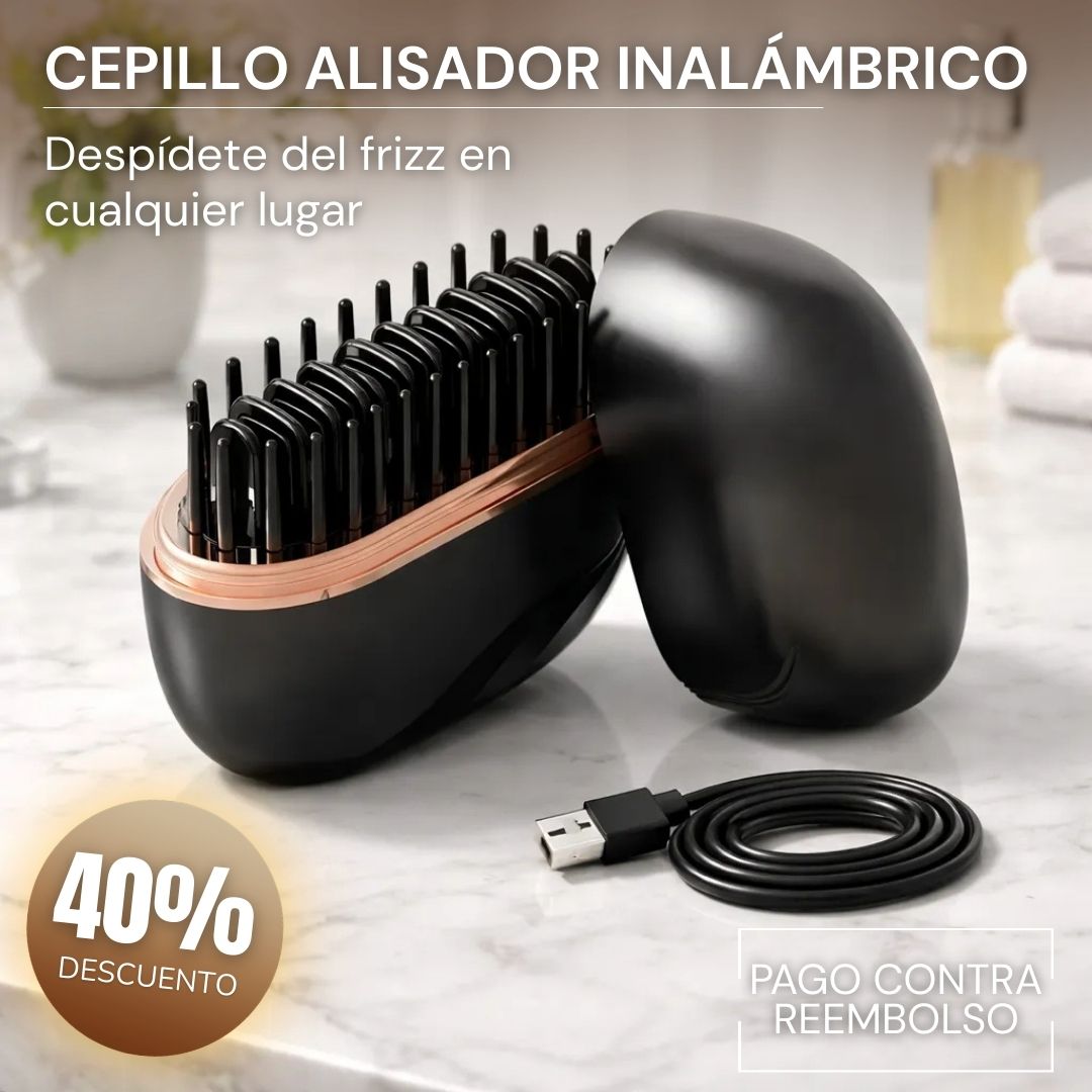 Cepillo Alisador Inalámbrico - BrushBlack