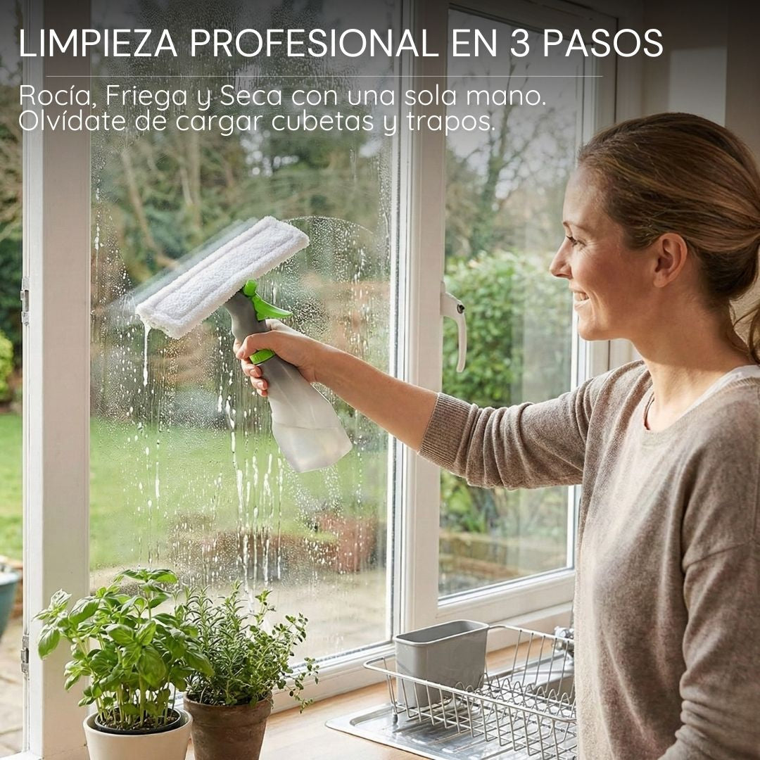 Limpiador de vidrios • 3 en 1