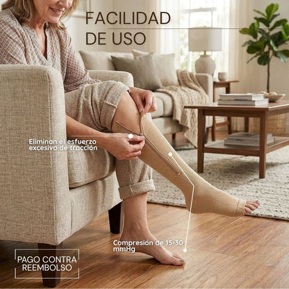 Medias de Compresión con Cremallera