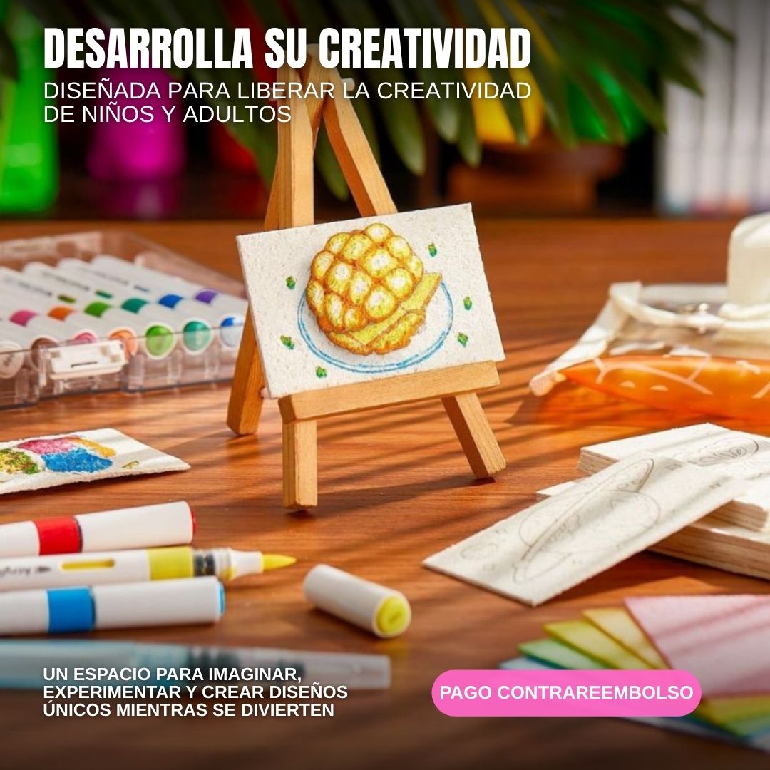 Kit de Arte con Papel Texturizado y Espuma