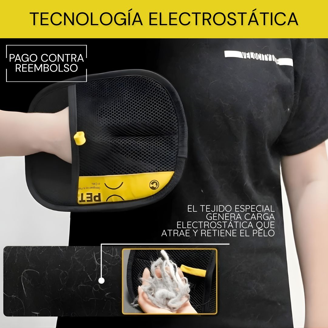 Guante Quita Pelos Electroestático 2 en 1 para Mascotas [OFERTA2X1]