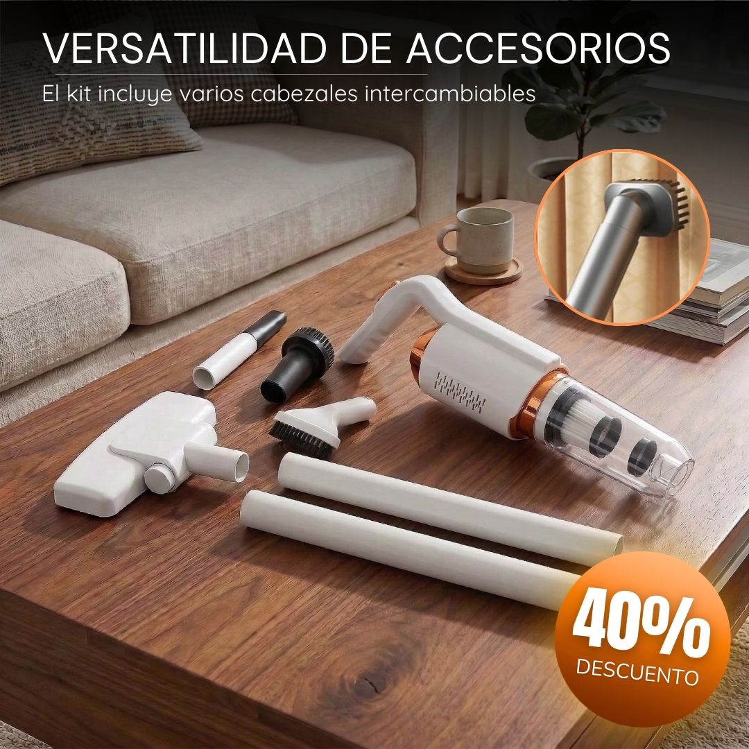 Aspiradora FlexStick Inalámbrica Anti-Ácaros 2 en 1