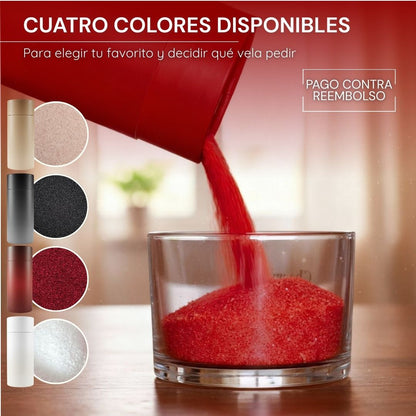 Velas Perladas - 500g + 50 Mechas Gratis