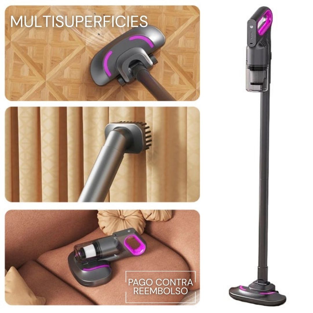 Aspiradora FlexStick Inalámbrica Anti-Ácaros 2 en 1