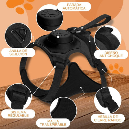 Arnés Retráctil para Perros - 2 en 1