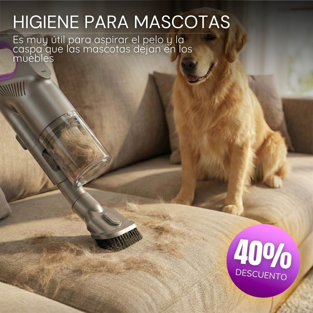 Aspiradora FlexStick Inalámbrica Anti-Ácaros 2 en 1