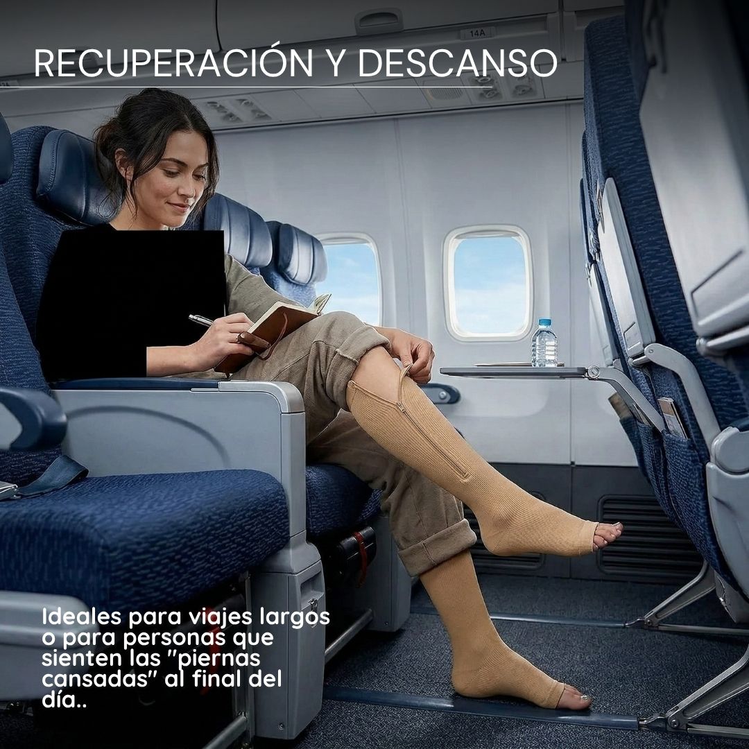 Medias de Compresión con Cremallera