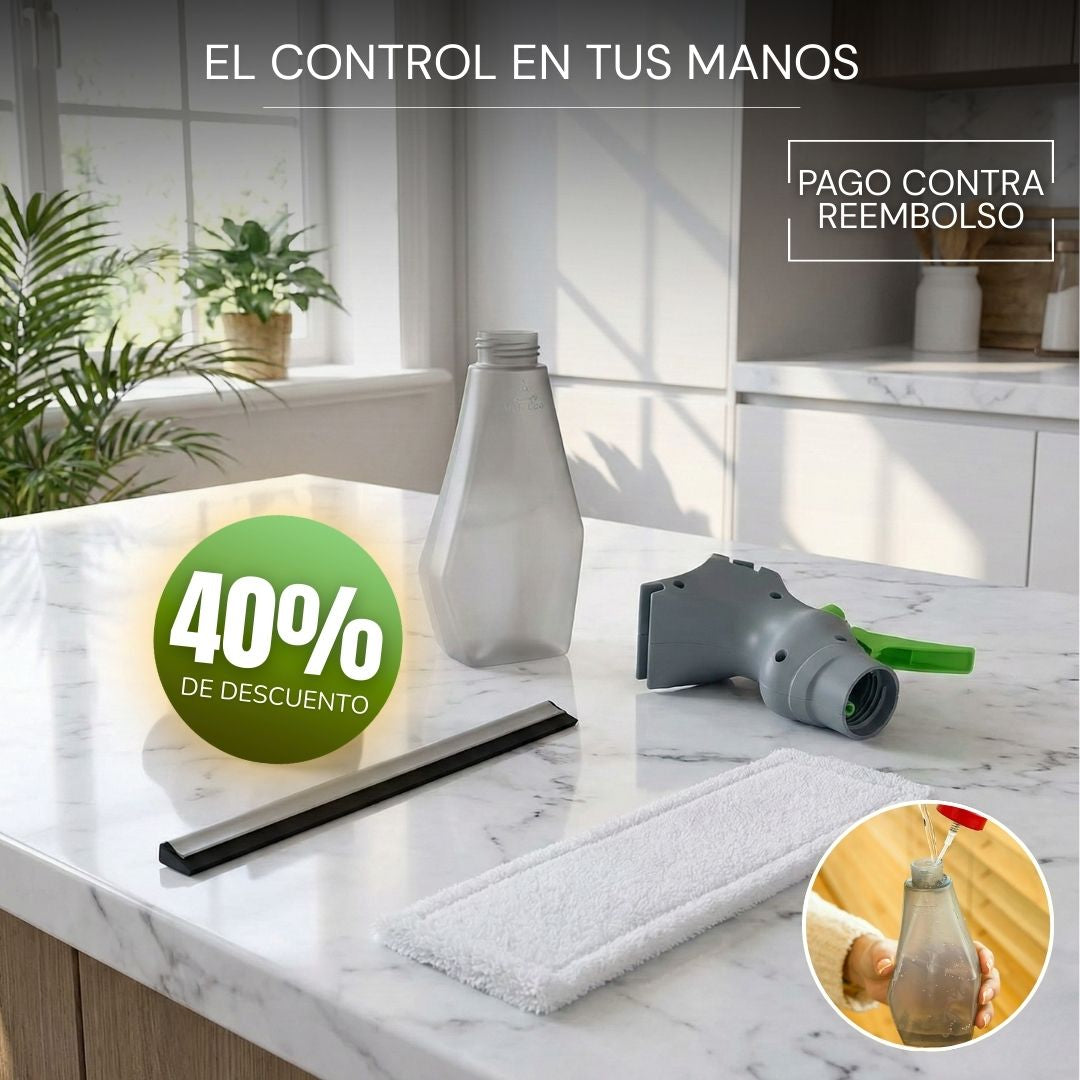Limpiador de vidrios • 3 en 1