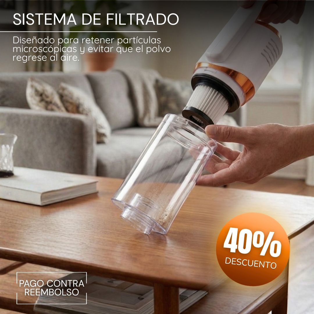 Aspiradora FlexStick Inalámbrica Anti-Ácaros 2 en 1