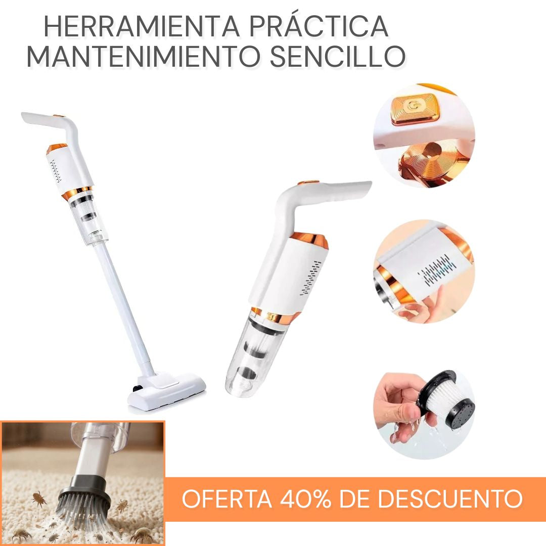 Aspiradora FlexStick Inalámbrica Anti-Ácaros 2 en 1