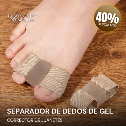 Separador de dedos de gel para juanetes