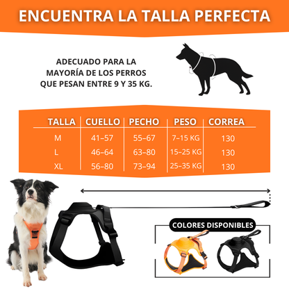 Arnés Retráctil para Perros - 2 en 1